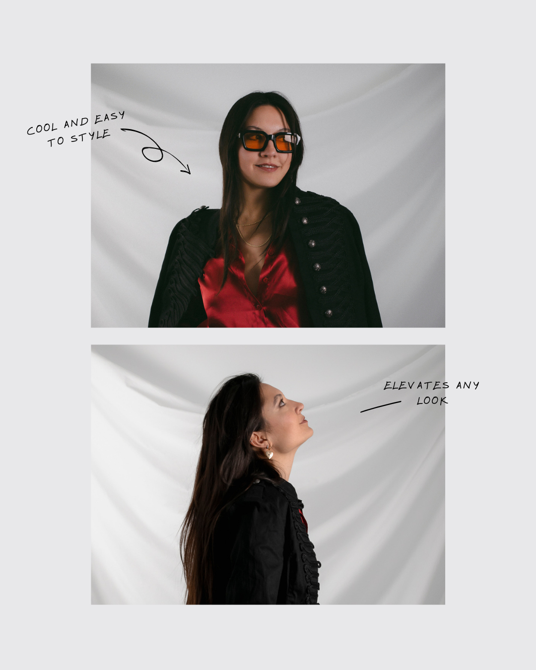 Black Napoleon Style Jacket