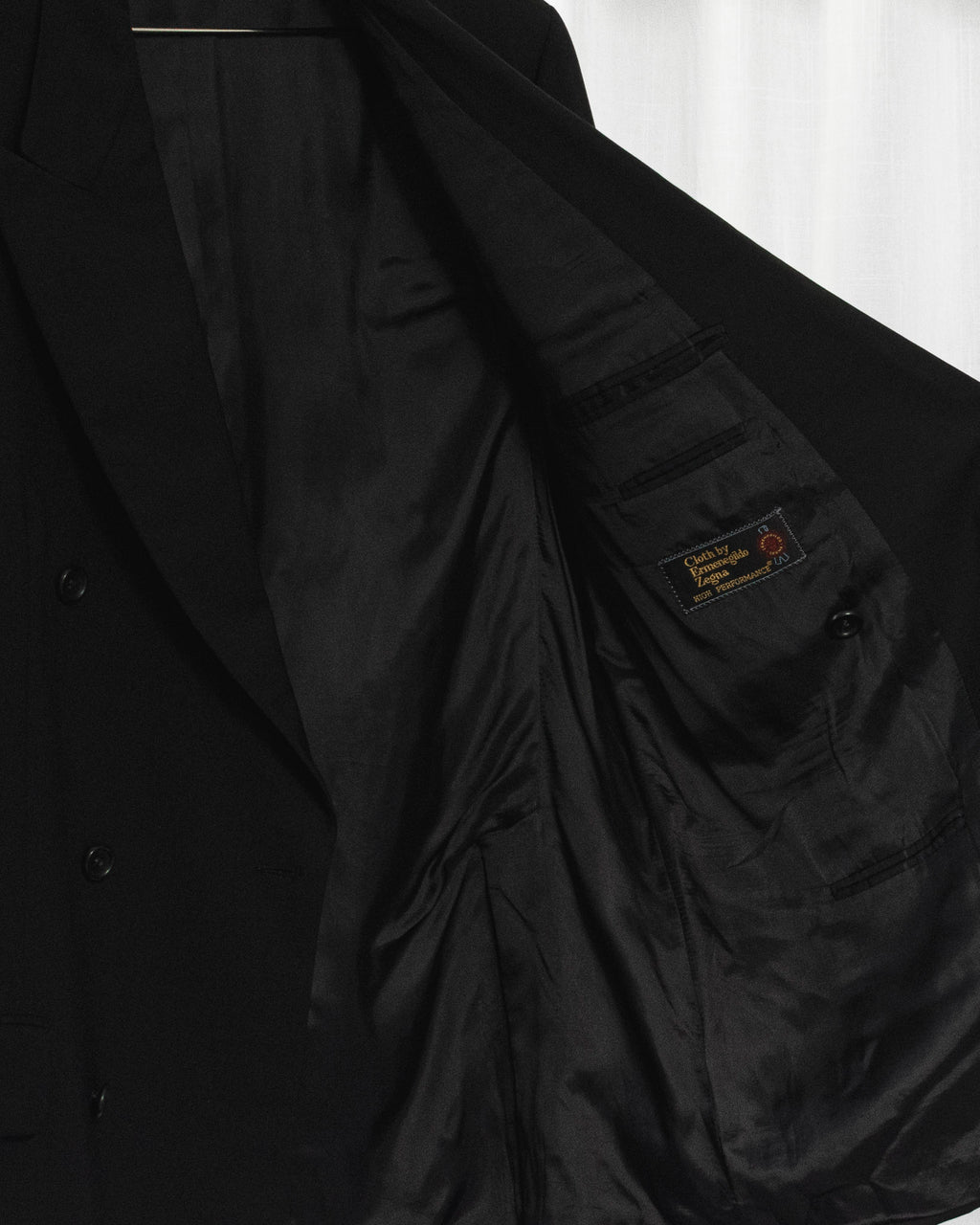 Ermenegildo Black Double-Breasted Blazer