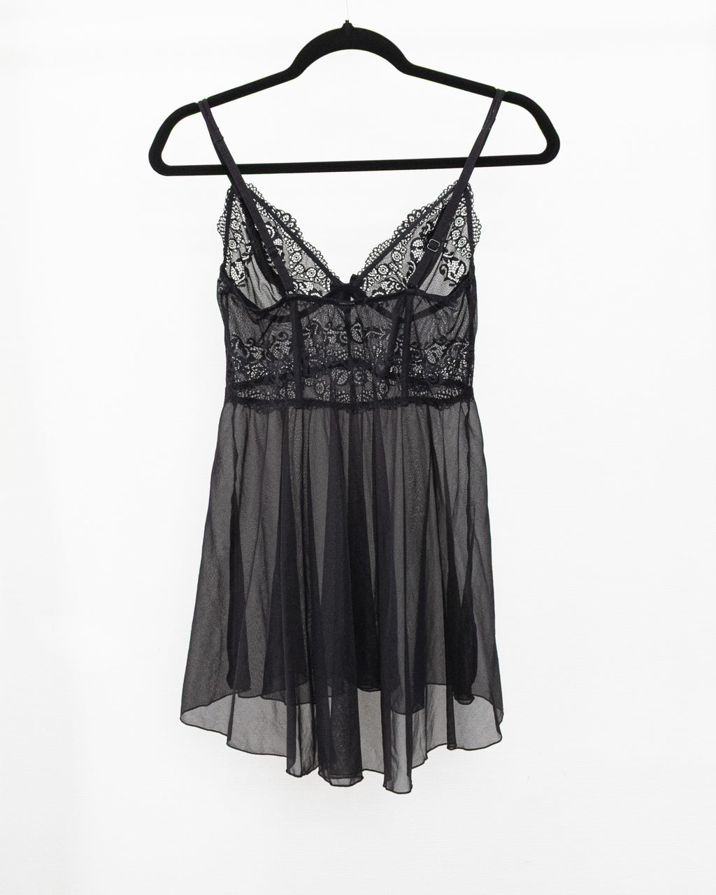Transparent Black Top