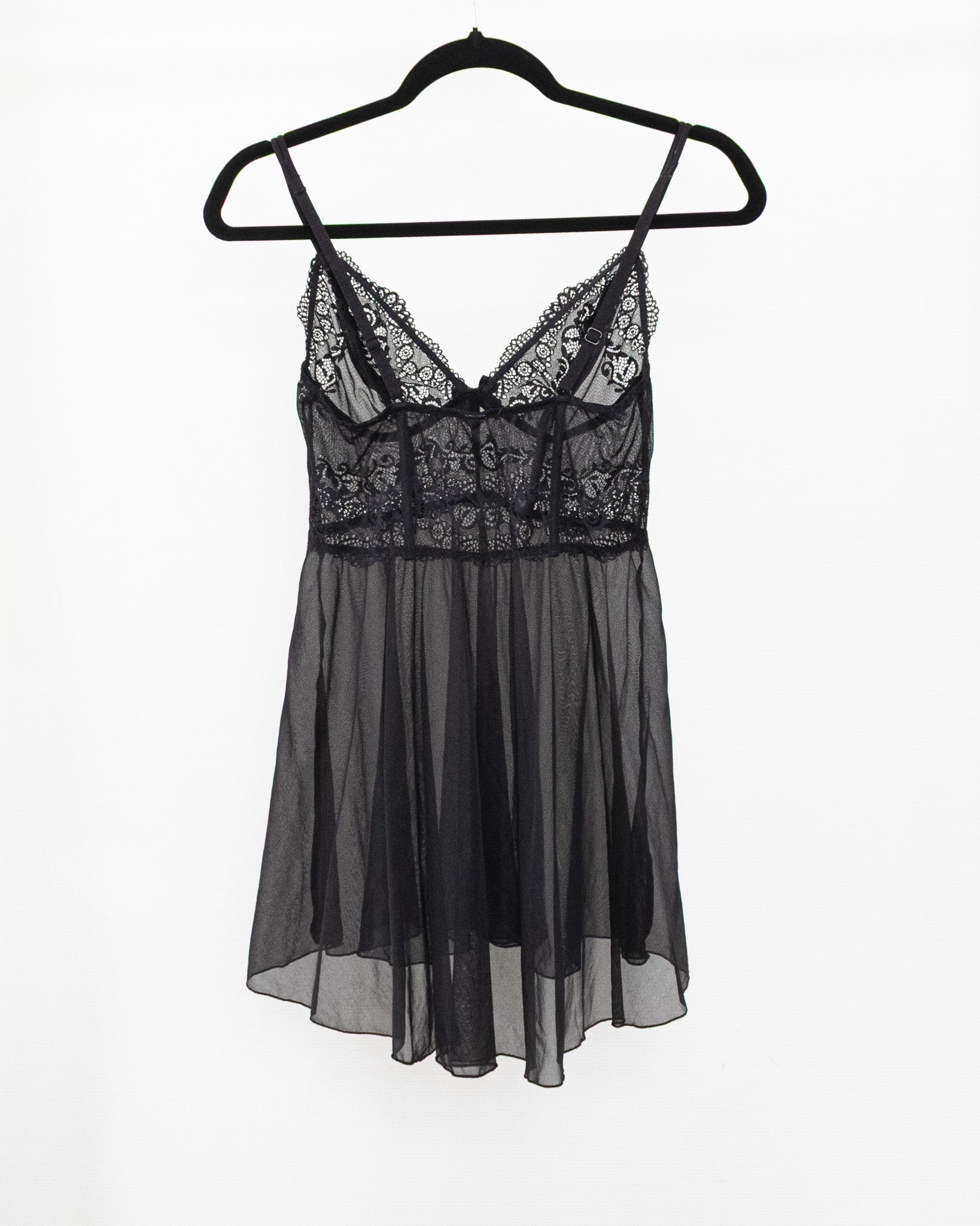 Transparent Black Top