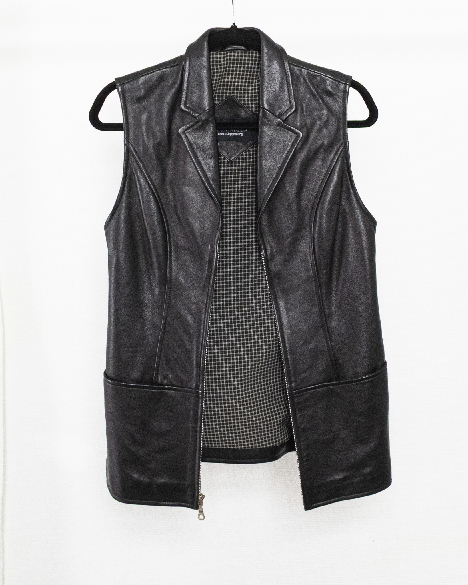 Black Leather Vest