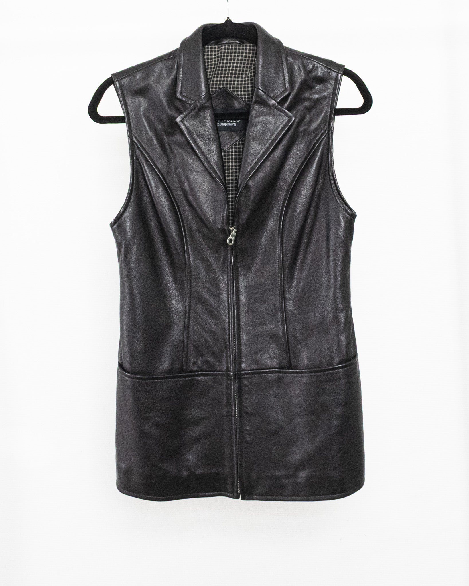 Black Leather Vest