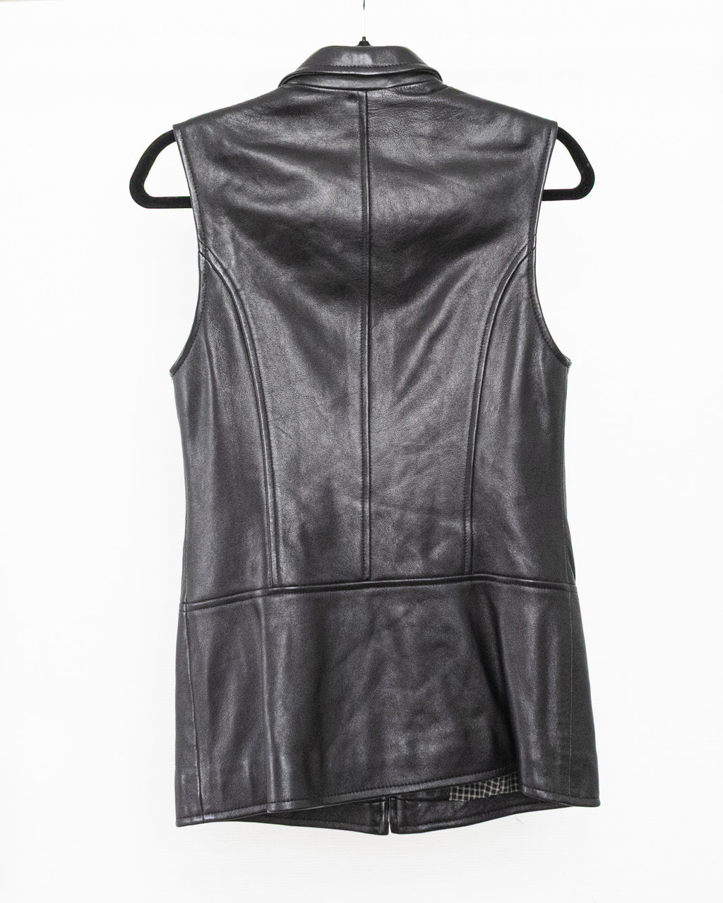 Black Leather Vest