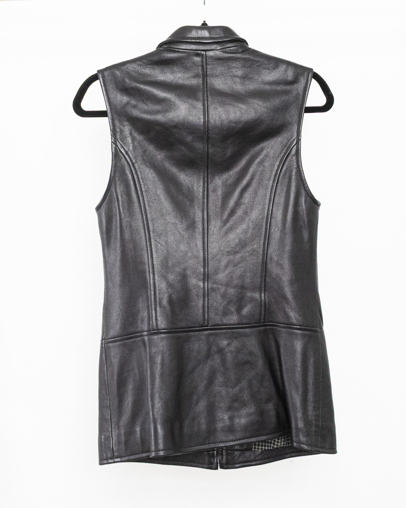 Black Leather Vest