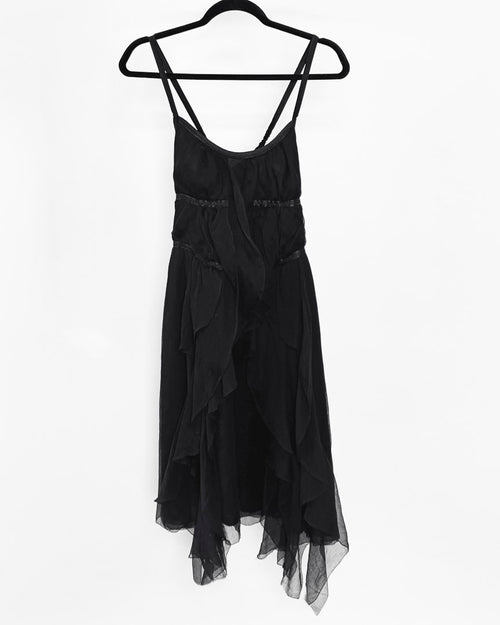 Armani Exchange Black Silk Dress